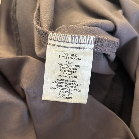 Pompous Girly Charcoal Pewter Gray 80's Style Strapless Mini Dress Size 10 (11) - Picture 9 of 9